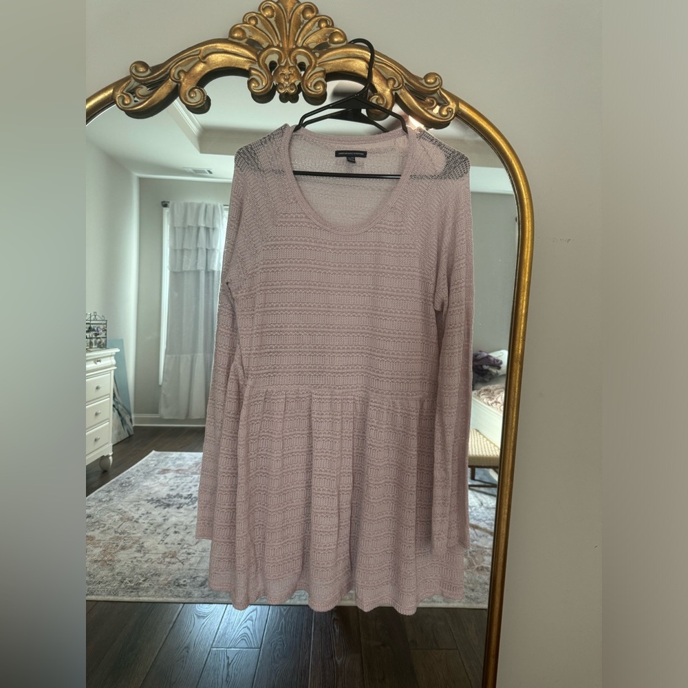 American Eagle pink lightweight sweater- size XXL